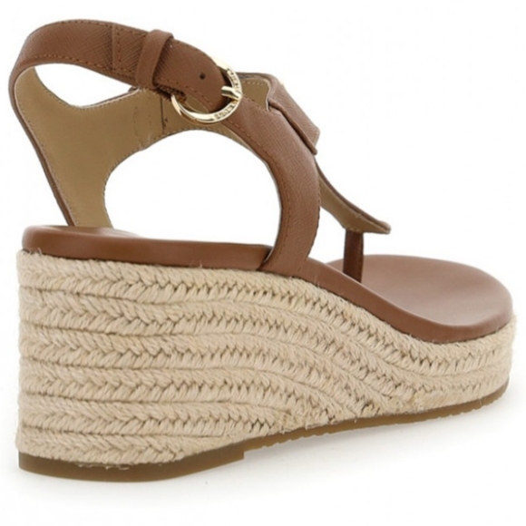 Michael Kors | Shoes | Michael Kors Logo Laney Toepost Thong  Michael Kors Logo Laney Toepost Thong Espadrille Wedge Sandal SZ 5.5